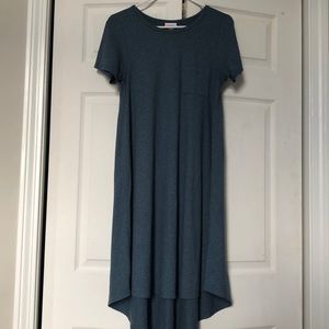 LuLaRoe Slate Blue Leggings Material Carly Size XS